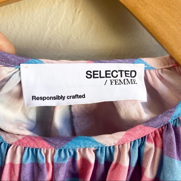 Selected Femme Blaire Check Mini Dress‎ - Picture 7 of 12